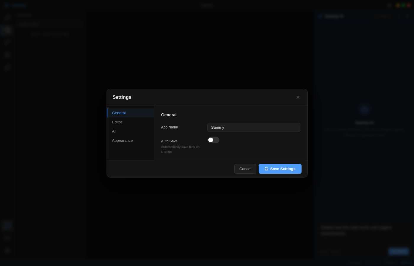 Settings Modal